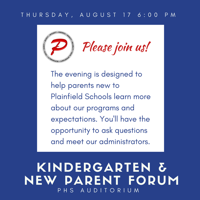 Kindergarten and New Parent Forum